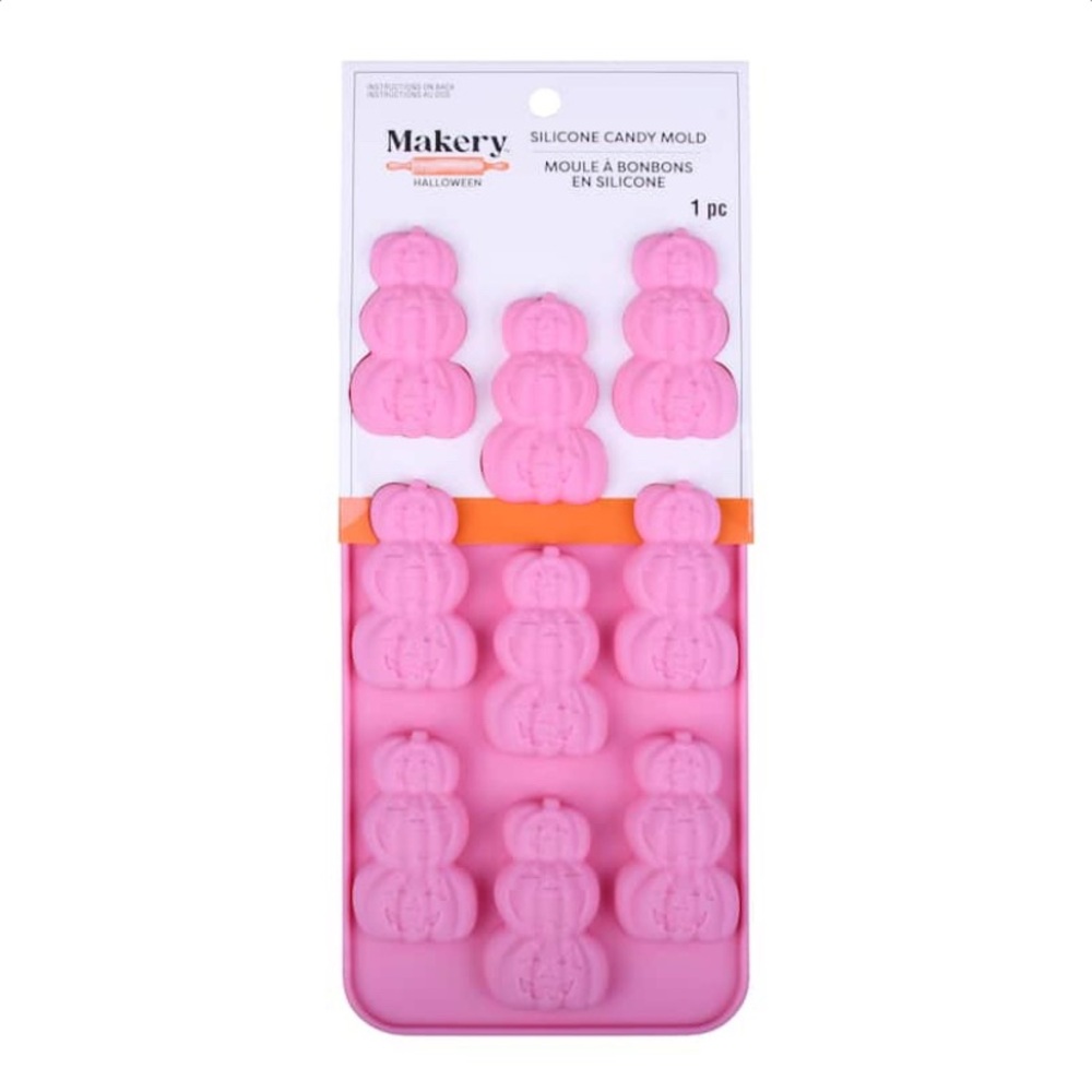 Stacked Jack-o'-Lanterns Silicone Candy Mold